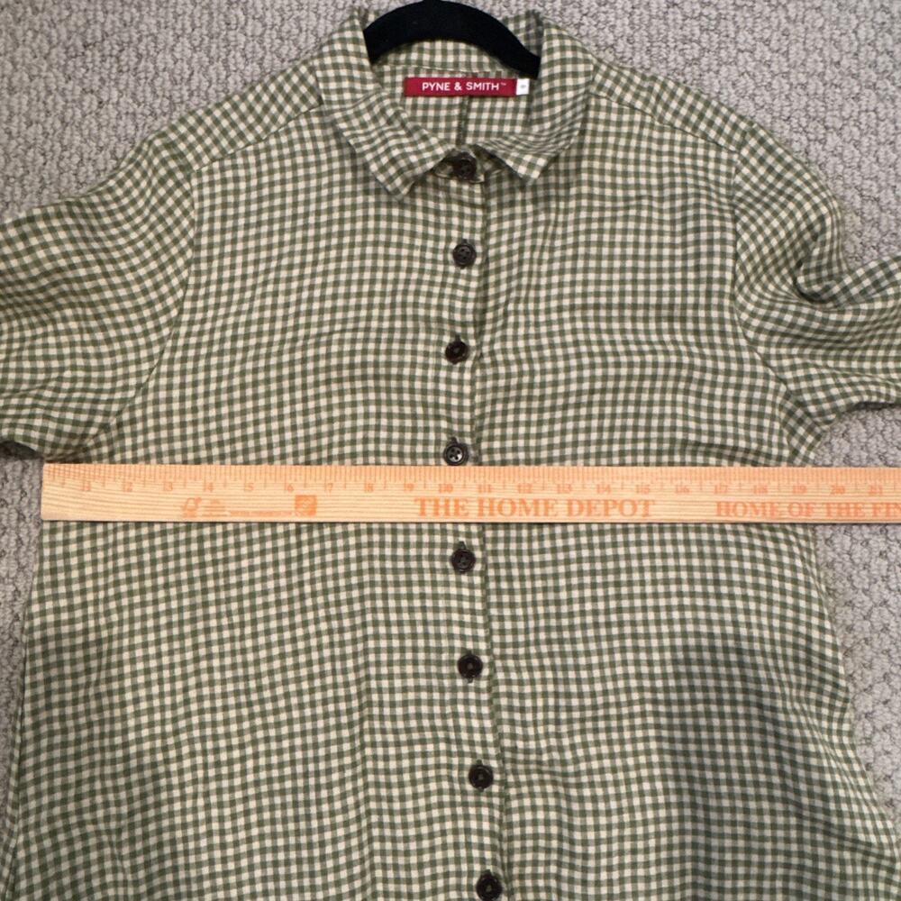 Pyne & Smith No.39 The Linen Shirtdress Wimbledon European Flax Linen Small - Picture 9 of 9